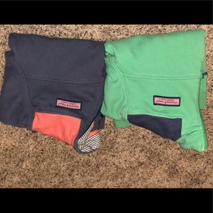 Vineyard vines GIRLS child half zip preppy Medium